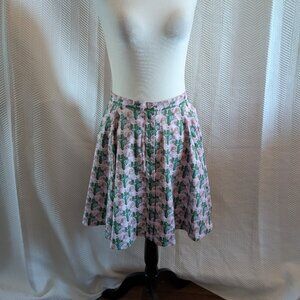 Dixxon Good time charlotte cactus print skater circle skirt Size Large Western